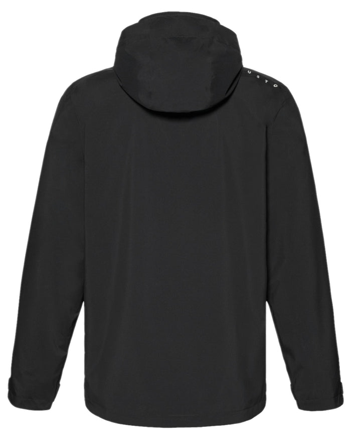 Black Coloured Musto Mens Evo Waterproof Crew Jacket on white background #colour_black