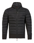 Black coloured Musto Mens Evolution Loft Hooded Jacket 2.0 on white background #colour_black