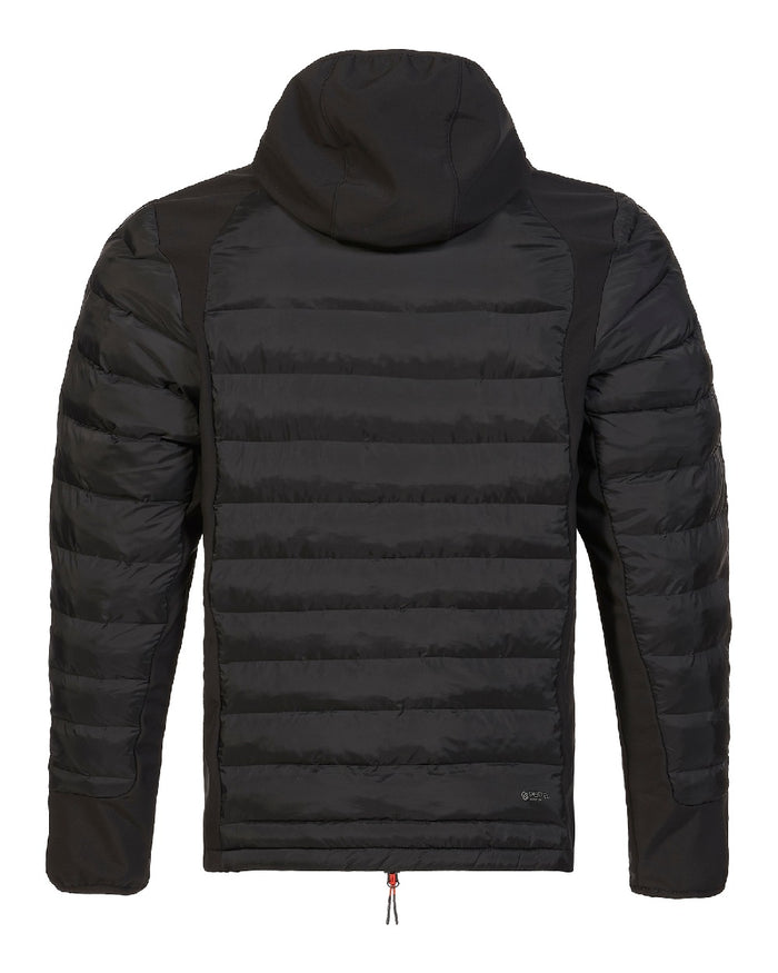 Black coloured Musto Mens Evolution Loft Hooded Jacket 2.0 on white background #colour_black