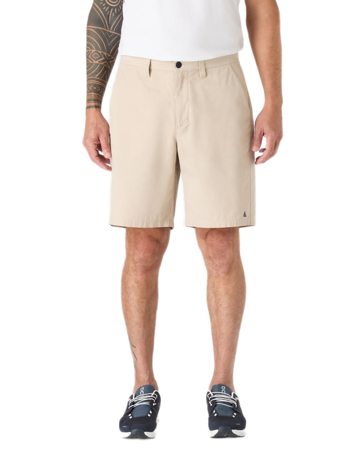 Pure Cashmere Coloured Musto Mens Original Bermuda Shorts on white background #colour_pure-cashmere