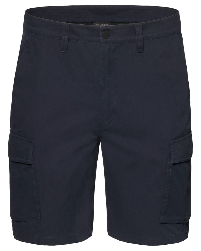 Navy coloured Musto Mens Original Cargo Shorts on white background #colour_navy