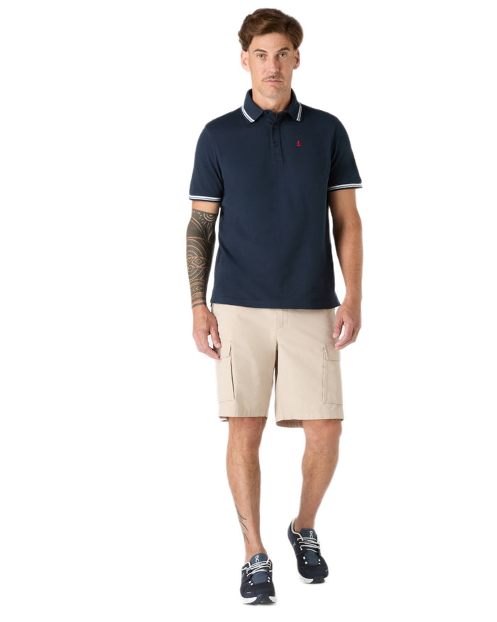 Pure Cashmere coloured Musto Mens Original Cargo Shorts on white background #colour_pure-cashmere