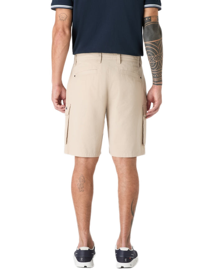 Pure Cashmere coloured Musto Mens Original Cargo Shorts on white background #colour_pure-cashmere