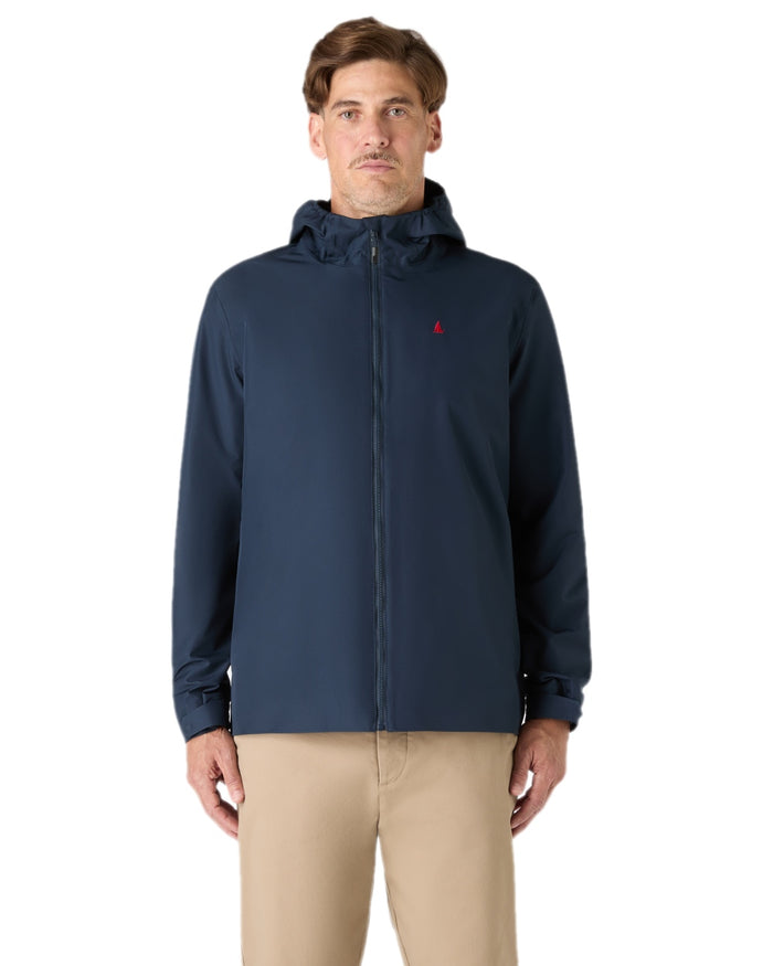 Navy Coloured Musto Mens Original Rain Jacket on white background #colour_navy