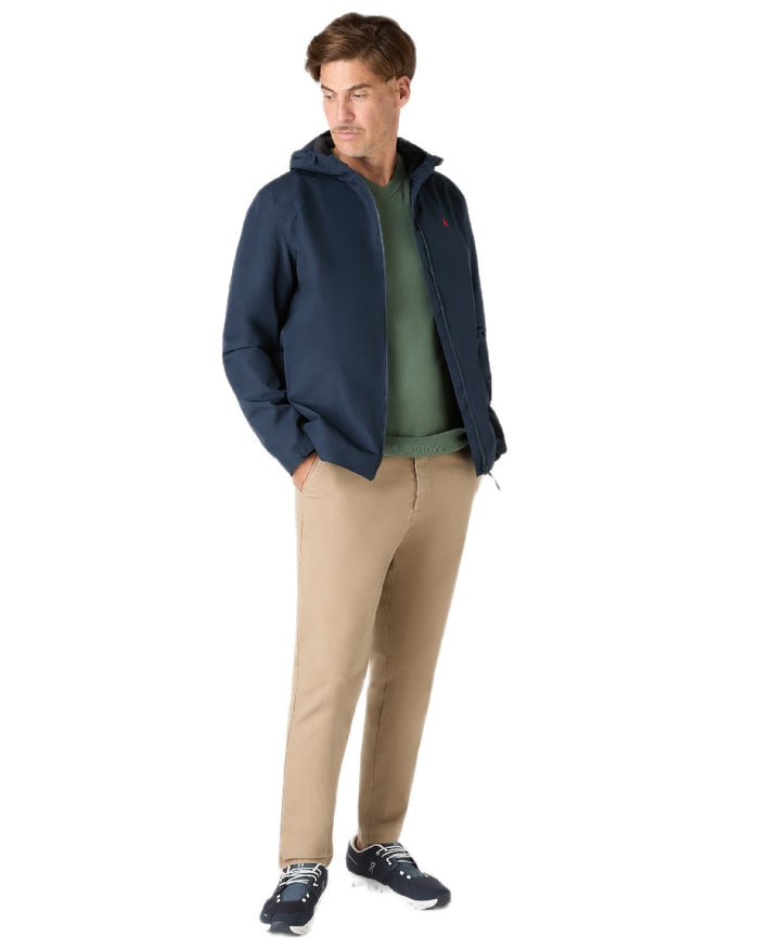 Navy Coloured Musto Mens Original Rain Jacket on white background #colour_navy