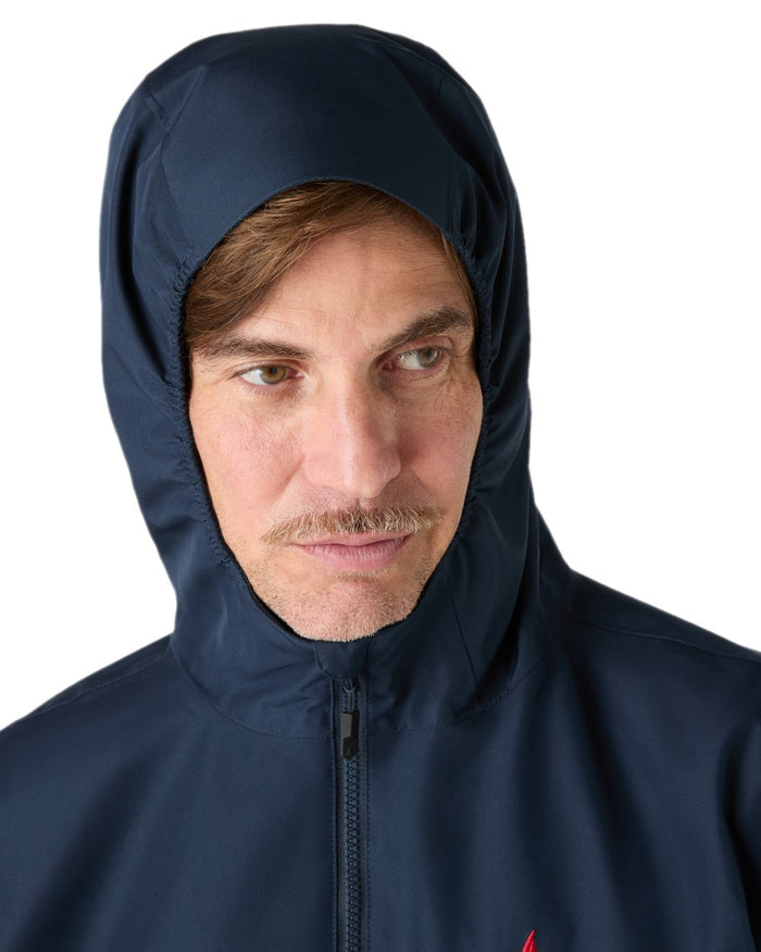 Navy Coloured Musto Mens Original Rain Jacket on white background #colour_navy