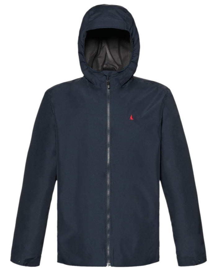 Navy Coloured Musto Mens Original Rain Jacket on white background #colour_navy