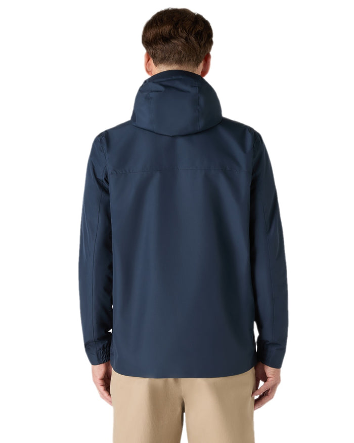 Navy Coloured Musto Mens Original Rain Jacket on white background #colour_navy