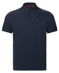 Navy Coloured Musto Mens Original Short Sleeve Polo Shirt on White Background
#colour_navy