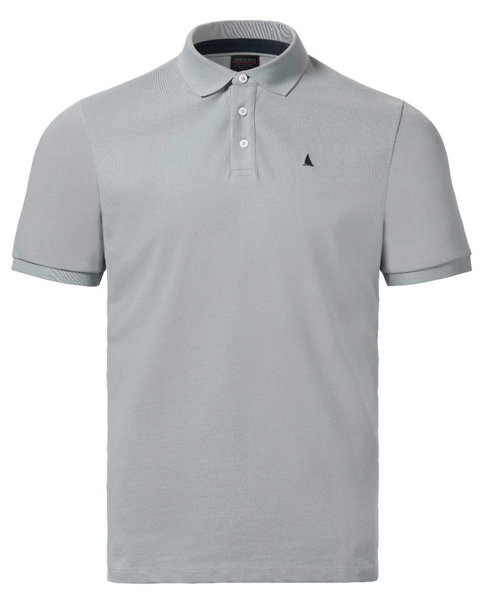 Quarry Coloured Musto Mens Original Short Sleeve Polo Shirt on White Background
#colour_quarry