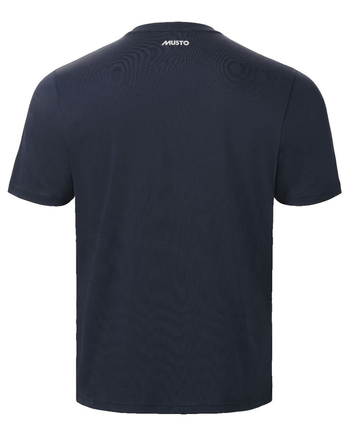 Navy Coloured Musto Mens Original Short Sleeve T-Shirt on White Background
#colour_navy