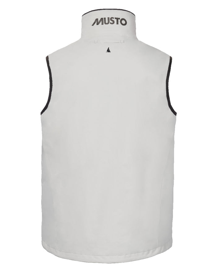 Platinum Coloured Musto Mens Sardinia Vest on White Background
#colour_platinum