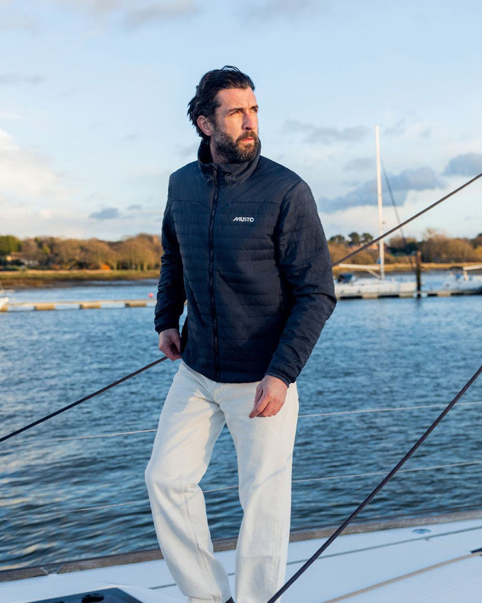 True Navy Coloured Musto Mens Solent Primaloft Insulator Jacket on White Background
#colour_true-navy