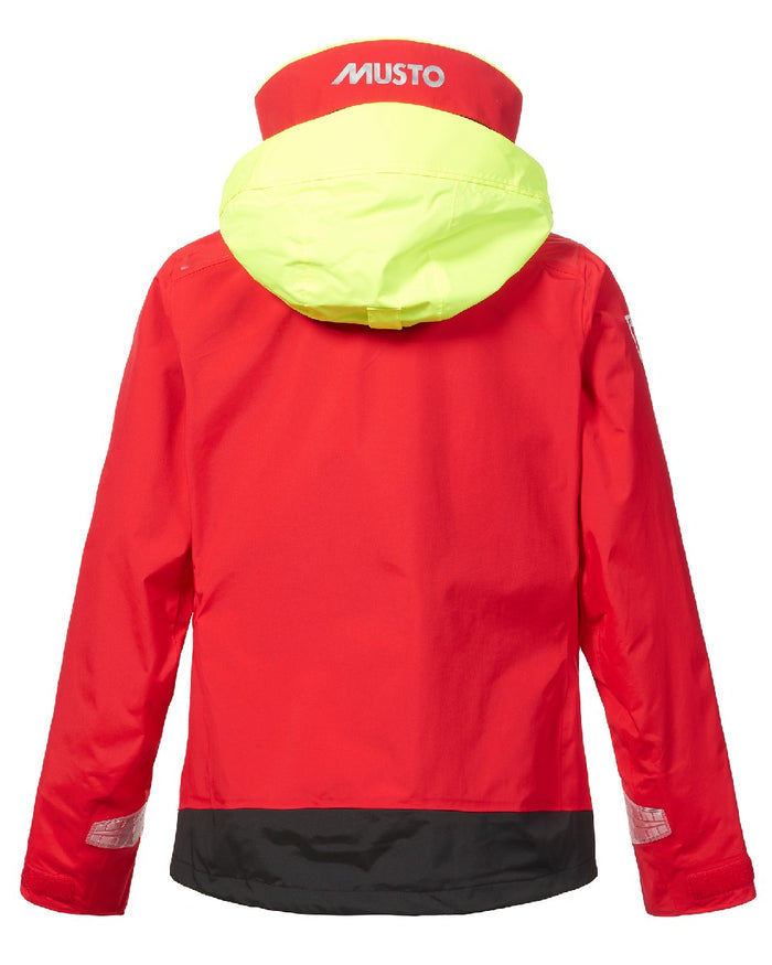 Musto Womens BR1 Channel Jacket in True Red #colour_true-red