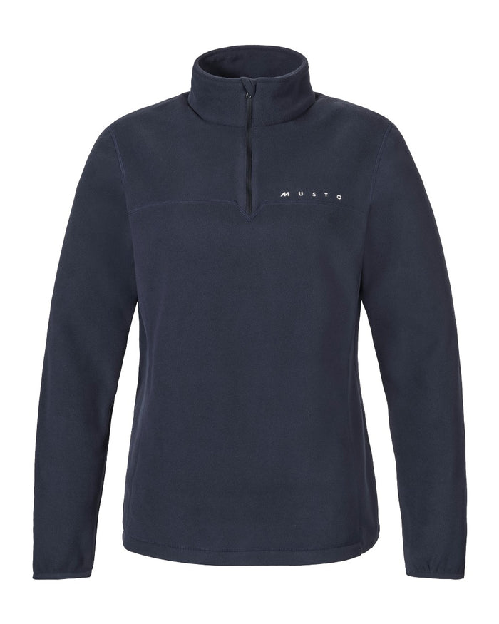 Navy Coloured Musto Mens Cover Deep Pile Fleece Vest on white background #colour_navy