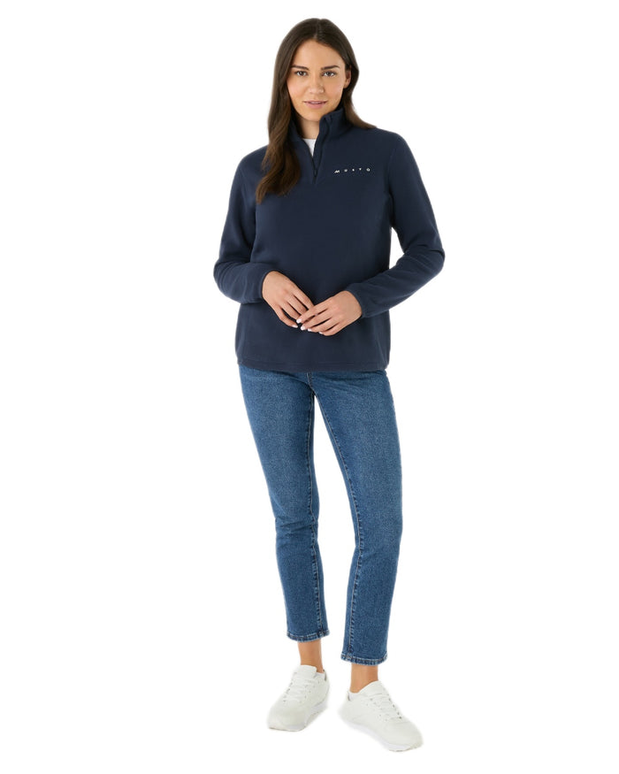 Navy Coloured Musto Mens Cover Deep Pile Fleece Vest on white background #colour_navy