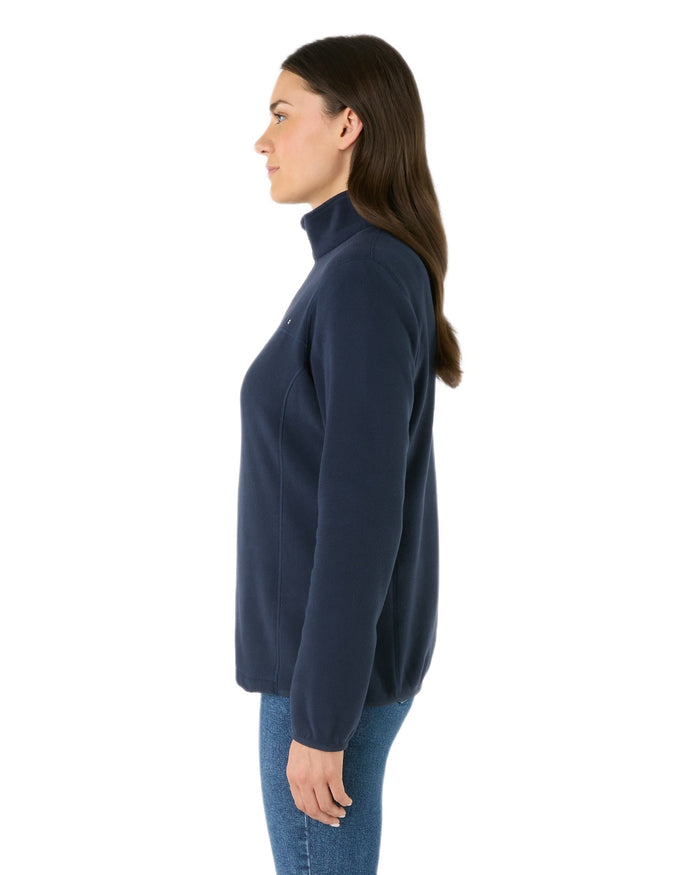 Navy Coloured Musto Mens Cover Deep Pile Fleece Vest on white background #colour_navy