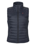 Navy Coloured Musto Womens Original Lite Puffer Vest on white background #colour_navy