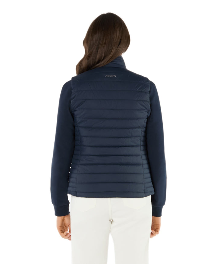 Navy Coloured Musto Womens Original Lite Puffer Vest on white background #colour_navy