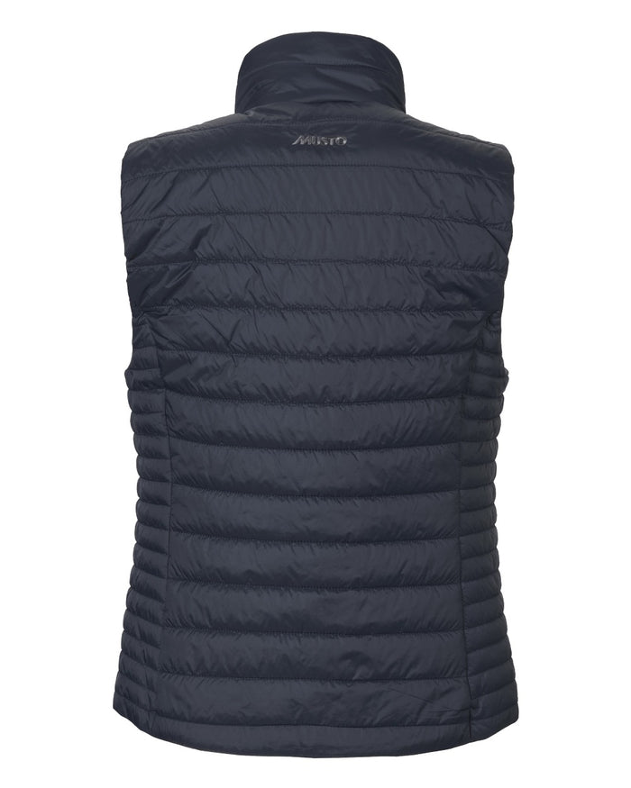 Navy Coloured Musto Womens Original Lite Puffer Vest on white background #colour_navy