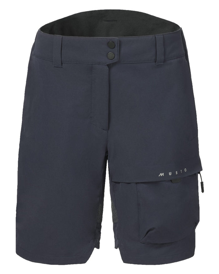 True Navy Coloured Musto Womens Performance Stretch Short on White Background
#colour_true-navy