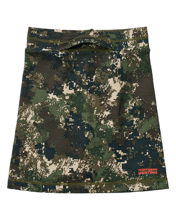 Camo coloured Northern Hunting Ari Opt2 Neck Gaiter on white background #colour_camo