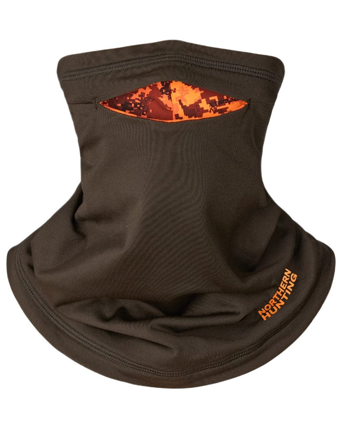 Dark Green Opt3 coloured Northern Hunting Arvid Neck Gaiter on white background #colour_dark-green-opt3