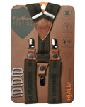Green coloured Northern Hunting Hjalm Suspenders on white background #colour_green