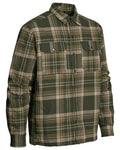 Green coloured Northern Hunting Mens Gorm Forester Shirt on white background #colour_green