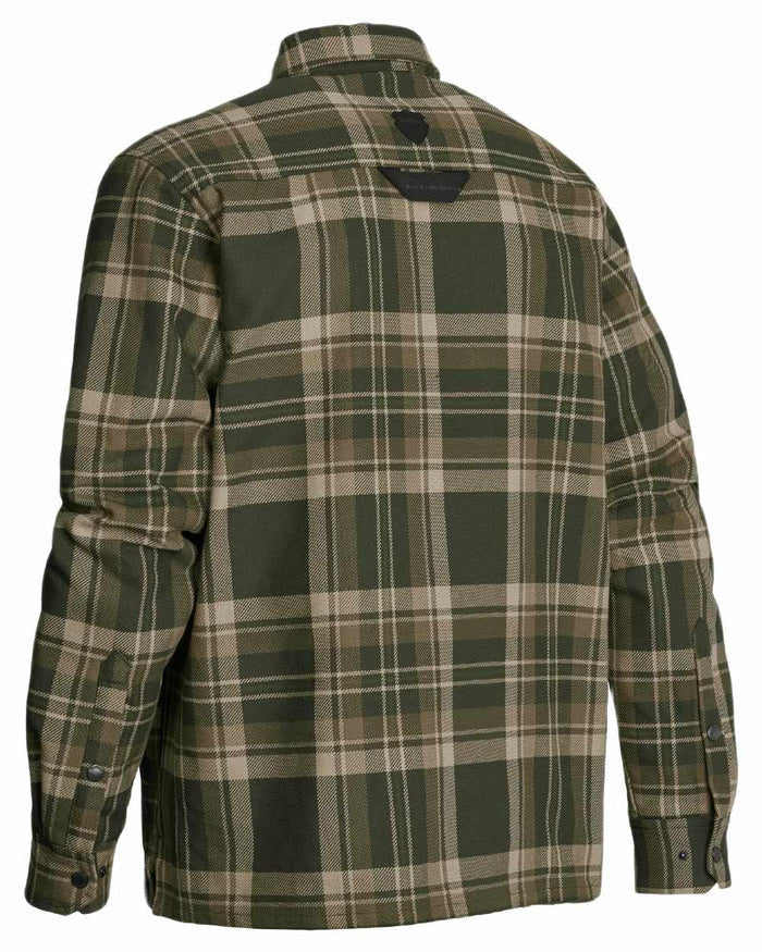 Green coloured Northern Hunting Mens Gorm Forester Shirt on white background #colour_green