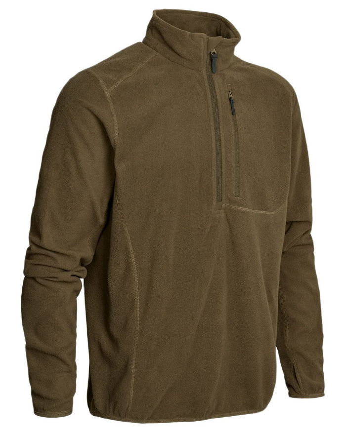 Green coloured Northern Hunting Mens Kettil 1000 Lightweight Fleece on white background #colour_green
