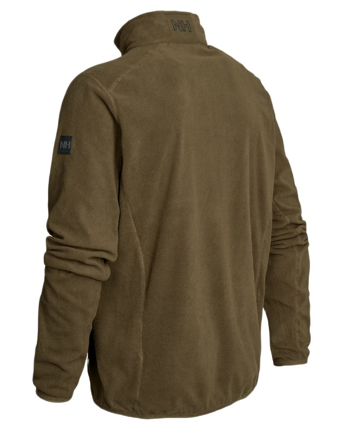 Green coloured Northern Hunting Mens Kettil 1000 Lightweight Fleece on white background #colour_green