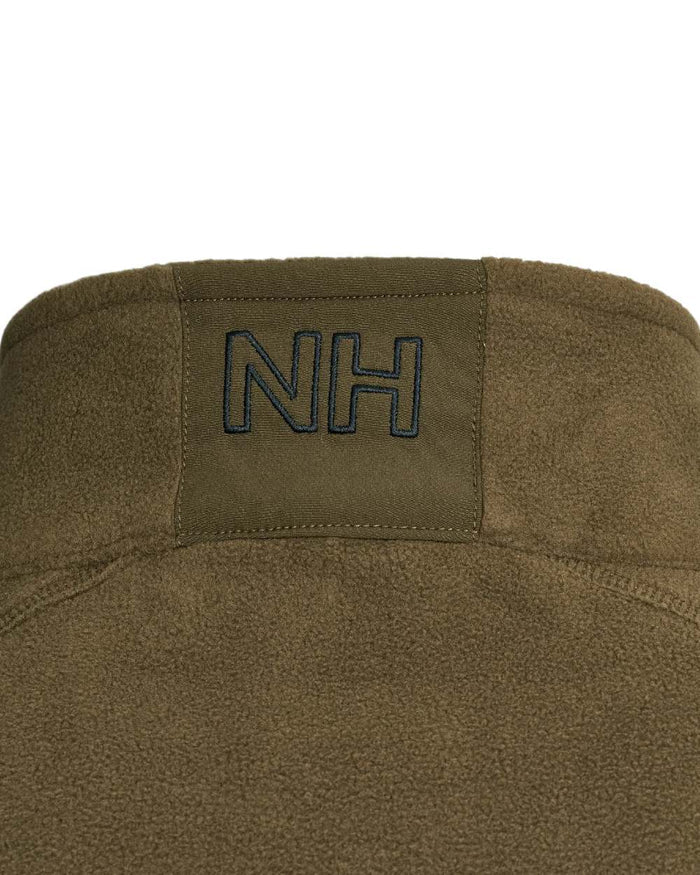Green coloured Northern Hunting Mens Kettil 1000 Lightweight Fleece on white background #colour_green