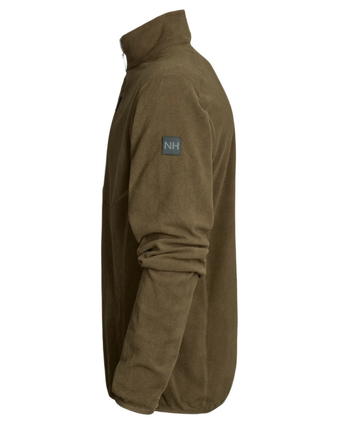 Green coloured Northern Hunting Mens Kettil 1000 Lightweight Fleece on white background #colour_green