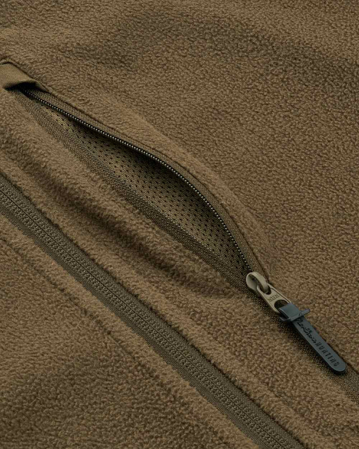 Green coloured Northern Hunting Mens Kettil 1000 Lightweight Fleece on white background #colour_green