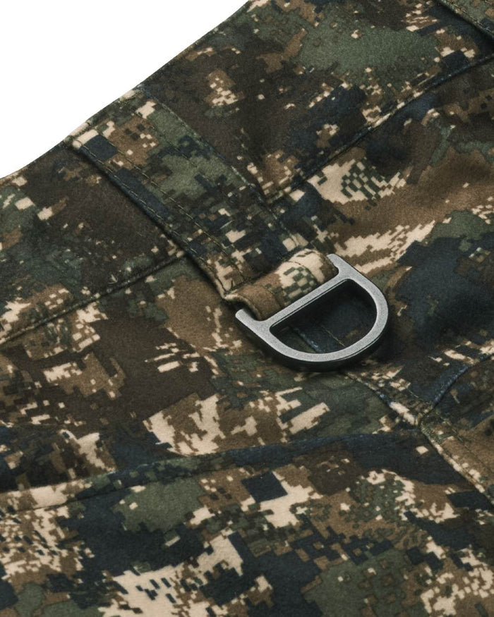 Camo coloured Northern Hunting Mens Skjold Arn G2 Waterproof Hunting Trousers on white background #colour_camo