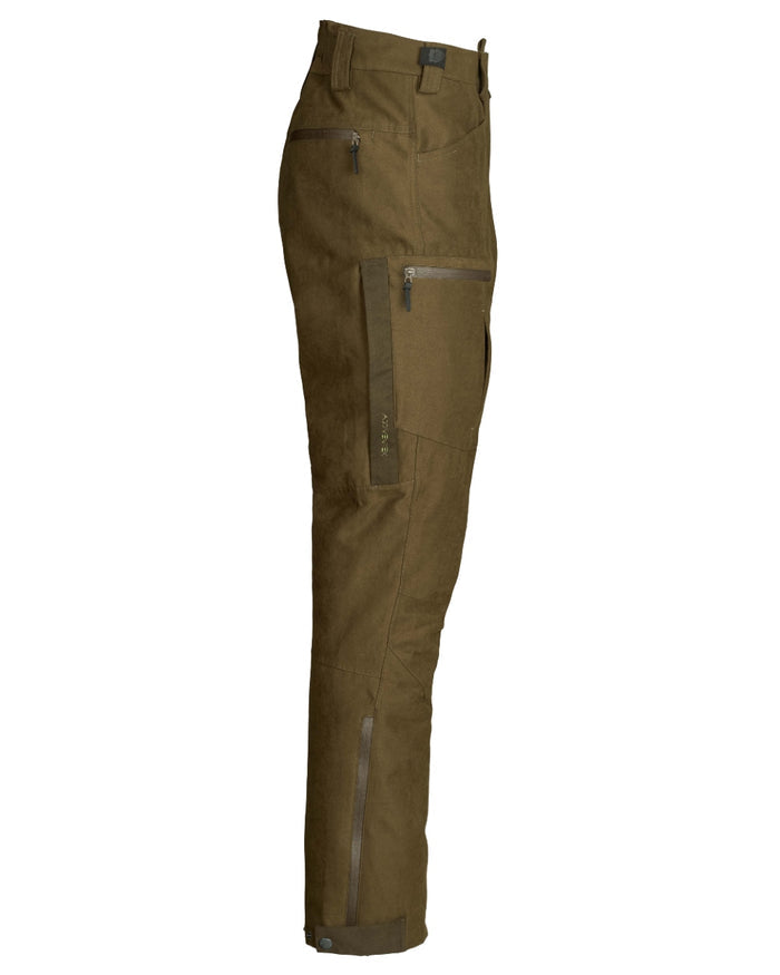 Dark Green coloured Northern Hunting Mens Thor Balder Waterproof Hunting Trousers on white background #colour_dark-green