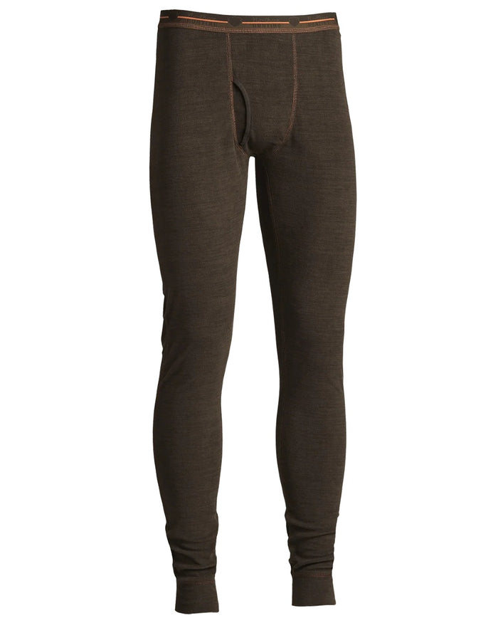 Brown coloured Northern Hunting Mens Vidar Baselayer Pants on white background #colour_brown
