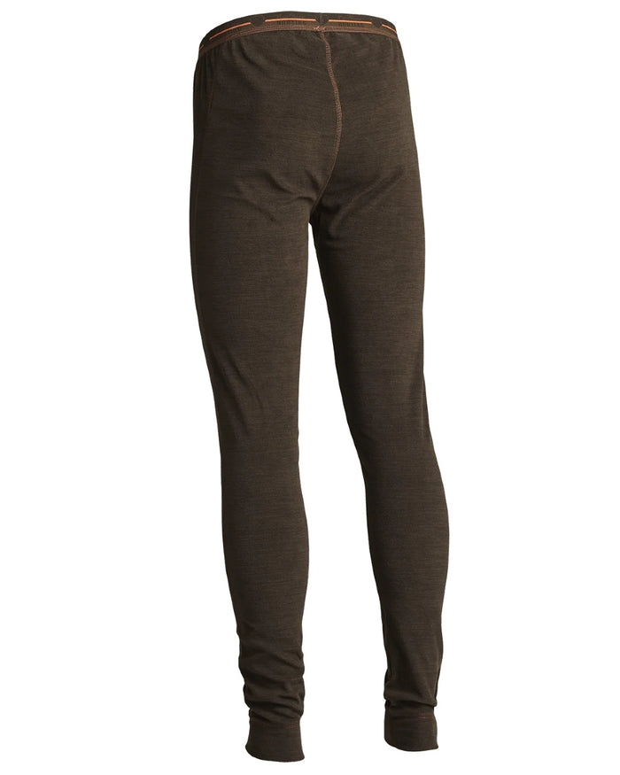 Brown coloured Northern Hunting Mens Vidar Baselayer Pants on white background #colour_brown