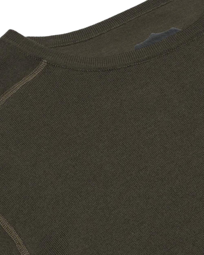 Dark Green coloured Northern Hunting Norr Alk Short Sleeve Baselayer Top on white background #colour_dark-green