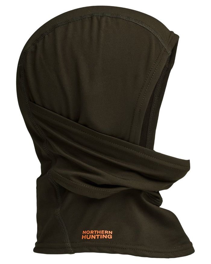 Dark Green coloured Northern Hunting Olaf Fleece Balaclava on white background #colour_dark-green