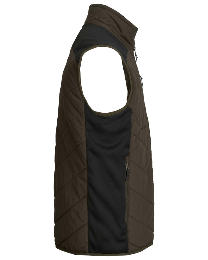 Dark Green coloured Northern Hunting Reidar Heat Vest on white background #colour_dark-green