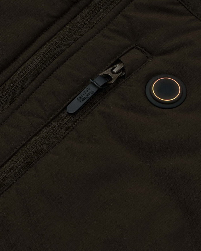 Dark Green coloured Northern Hunting Reidar Heat Vest on white background #colour_dark-green