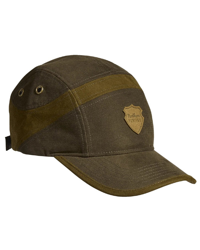 Dark Green coloured Northern Hunting Roald Cap on white background #colour_dark-green