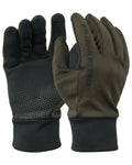 Dark Green coloured Northern Hunting Skarde Gloves on white background #colour_dark-green