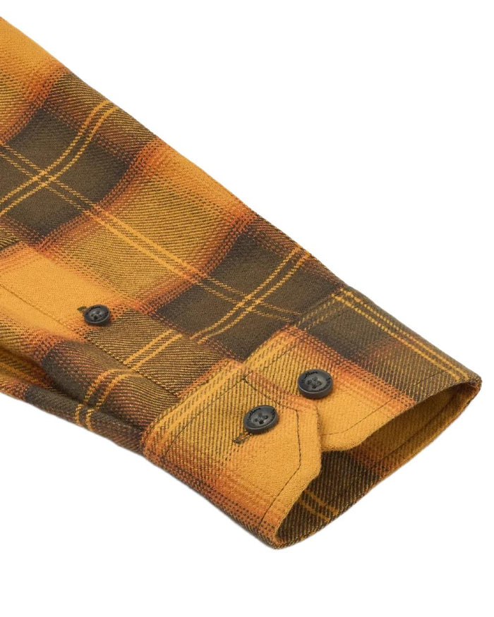 Buckthorn coloured Northern Hunting Womens Astrid Organic Cotton Shirt on white background #colour_buckthorn