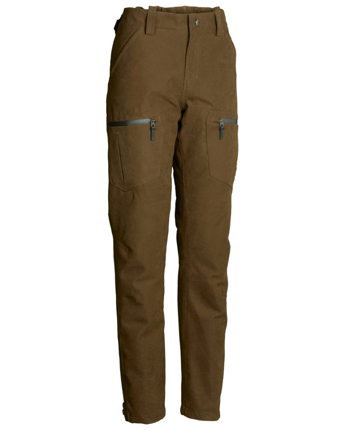 Green coloured Northern Hunting Womens Elk Svana Hunting Trousers on white background #colour_green