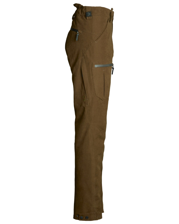 Green coloured Northern Hunting Womens Elk Svana Hunting Trousers on white background #colour_green