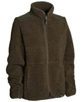 Dark Green coloured Northern Hunting Womens Gudrun Sherpa Fleece on white background #colour_dark-green