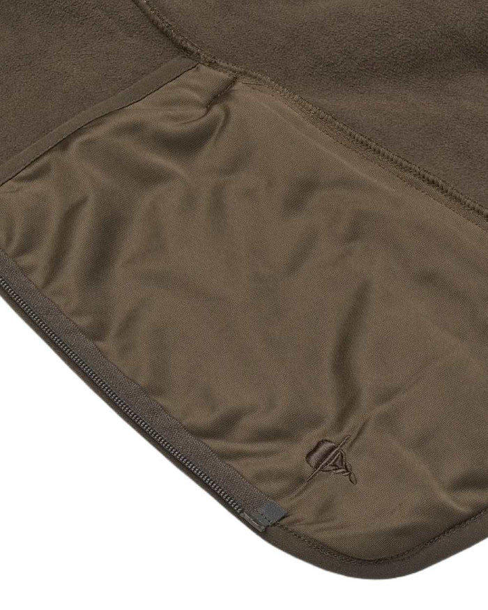 Dark Green coloured Northern Hunting Womens Gudrun Sherpa Fleece on white background #colour_dark-green